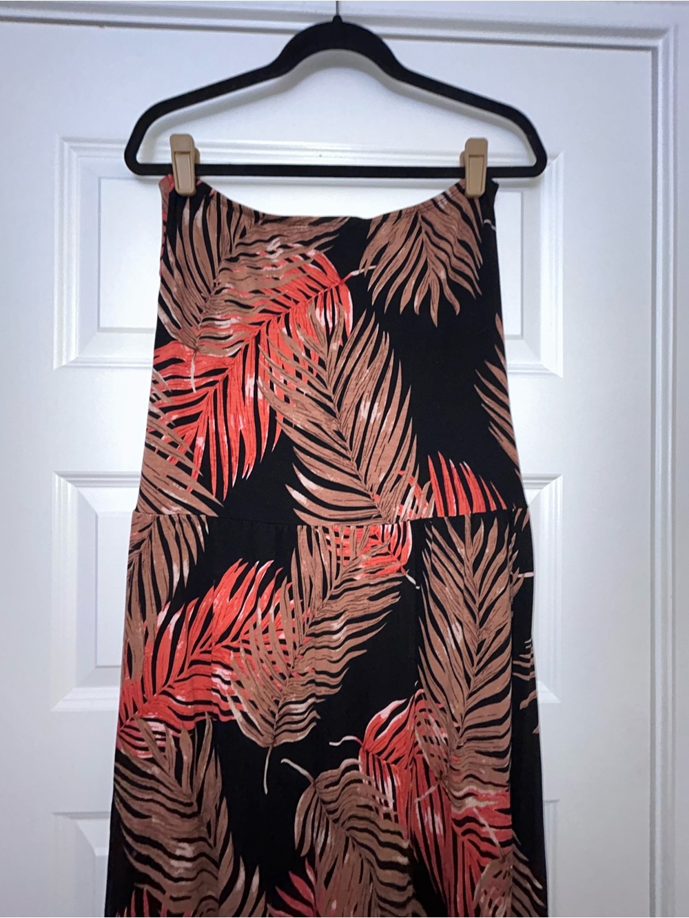 Lascana Venus Tropical Palm Print Strapless Maxi Dress - Picture 7 of 11